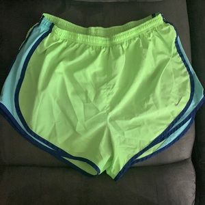 Nike Shorts Lime Green & Blue L